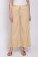 Beige Cotton Palazzo image number 0