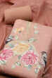 Blue Linen Printed Unstitched Suit Set image number 1