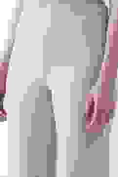 Beige Solid Flared Pants image number 1