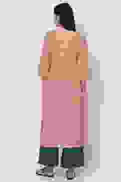 Peach Straight Kurta image number 4