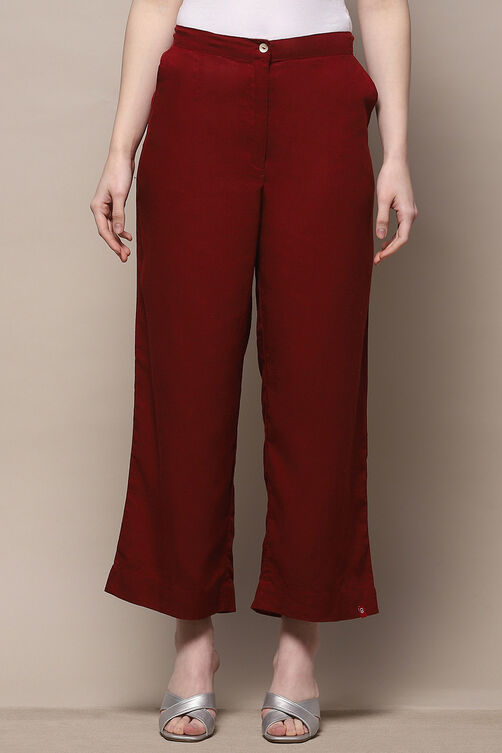 Off White Cotton Regular Pant image number 5