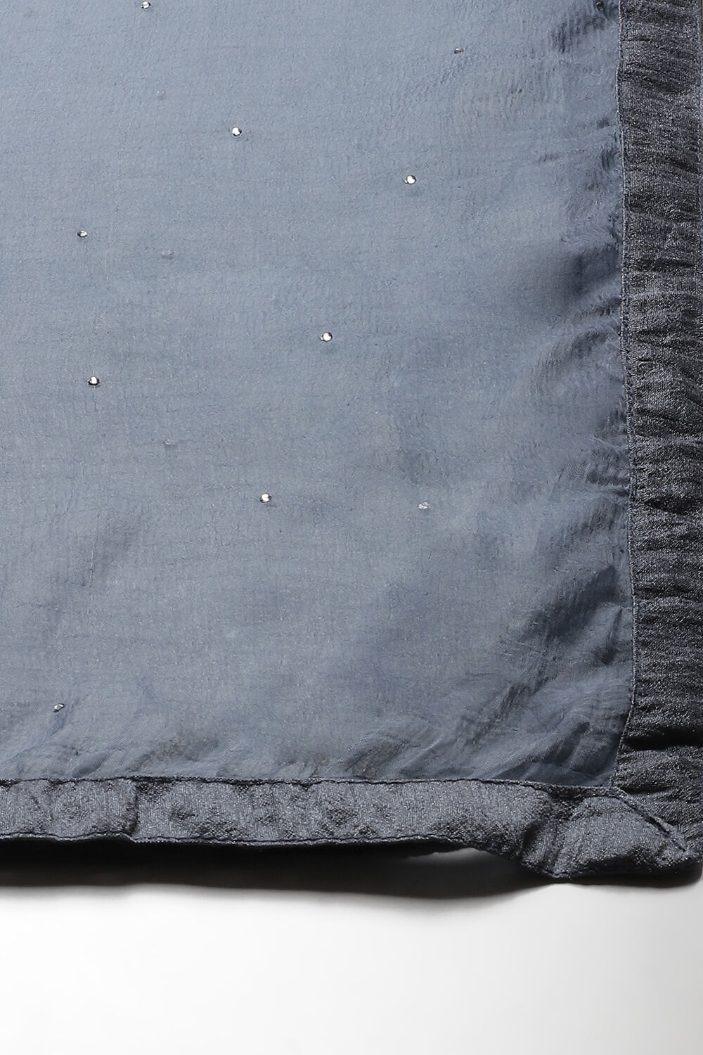 Beige Chanderi Digital Print Unstitched Suit Set image number 2