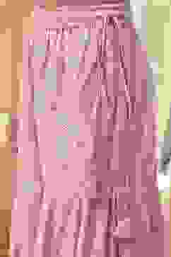 Pink Cotton Metallic Polka Dots Flared Suit Set image number 2