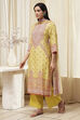 Green Modal Blend Straight Suit Set image number 3