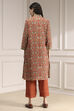 Blue Printed Straight Suit Set image number 4