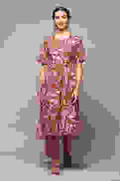 Terracotta LIVA Straight Printed 2 Piece Set image number 6