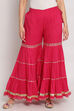 Blue Cotton Sharara Pants image number 0