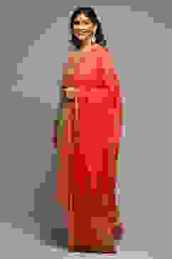 Beige Cotton Blend Straight Kurta Palazzo Suit Set image number 5