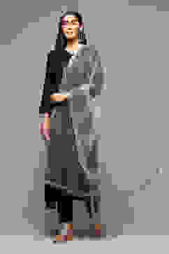 Beige Yarndyed Dupatta image number 0