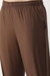Brown Cotton Slim Pant image number 1