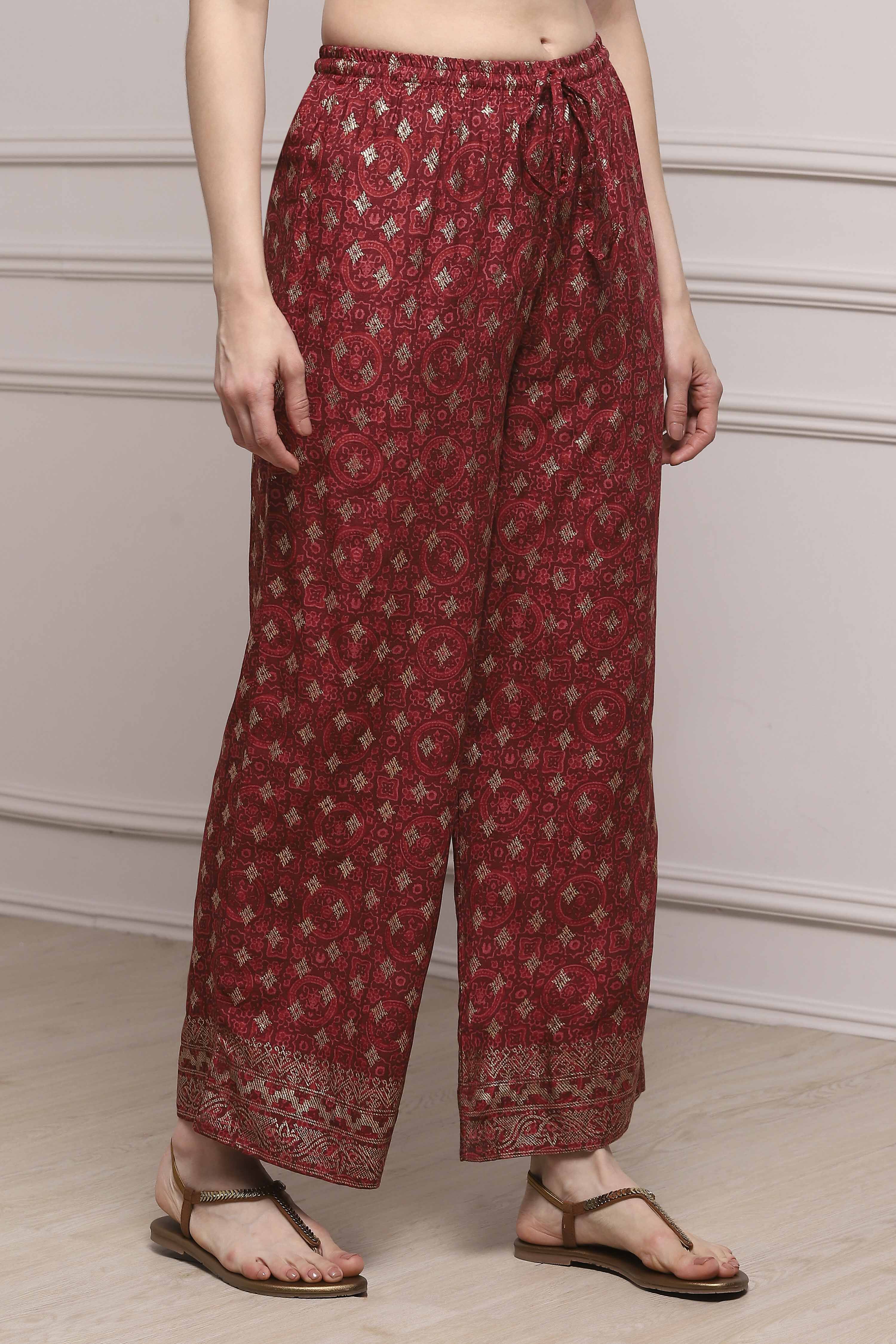 Rust Rayon Palazzo image number 3