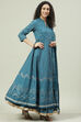 Off White Flared Kurta Skirt Kurta Skirt Suit Set image number 6