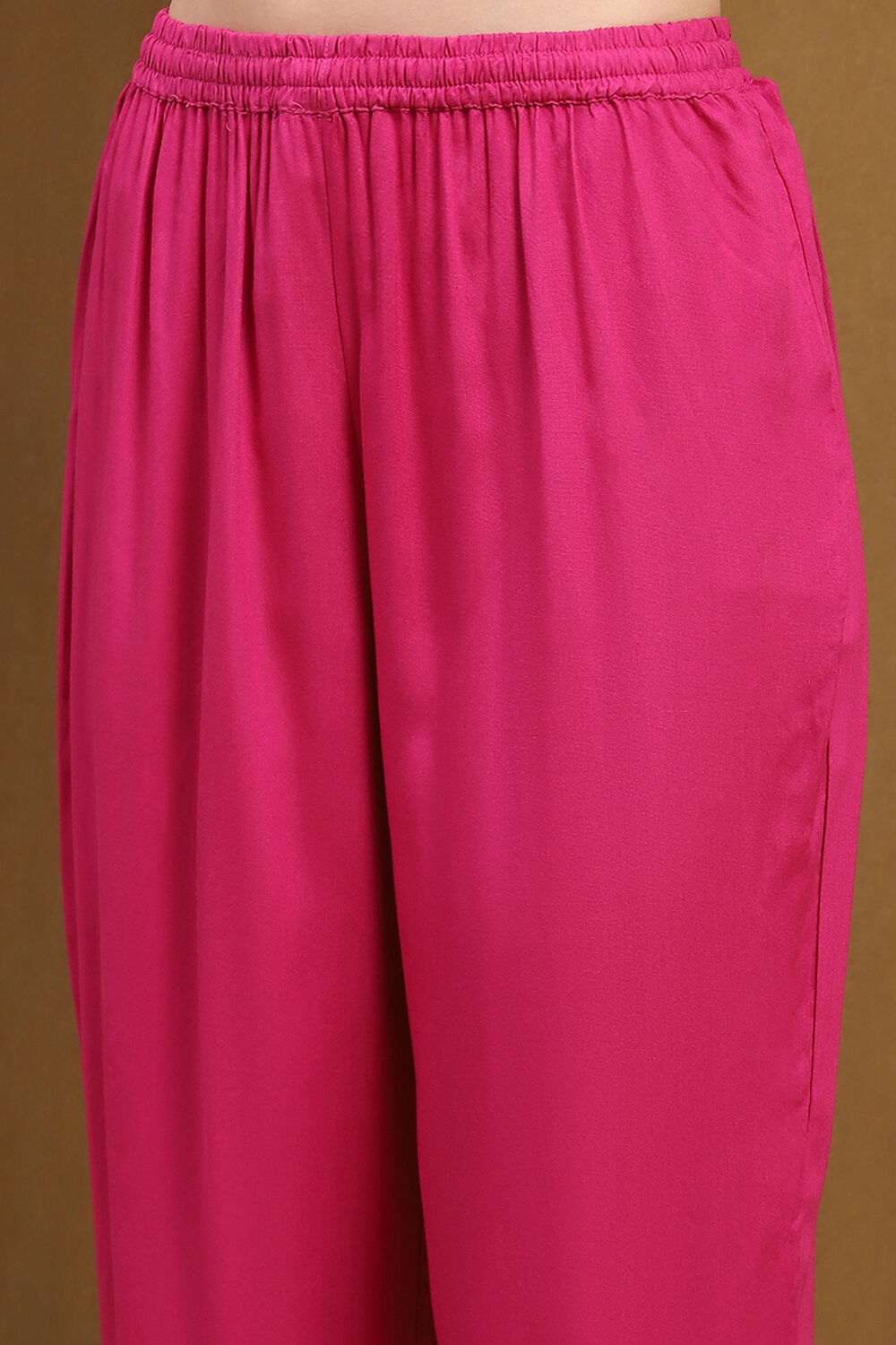 Pink Modal Bandhani Printed A-Line Suit Set image number 2