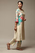 Salmon Viscose Straight Printed 2 Piece Set image number 5