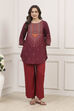 Black Rayon Printed Straight Kurti image number 6