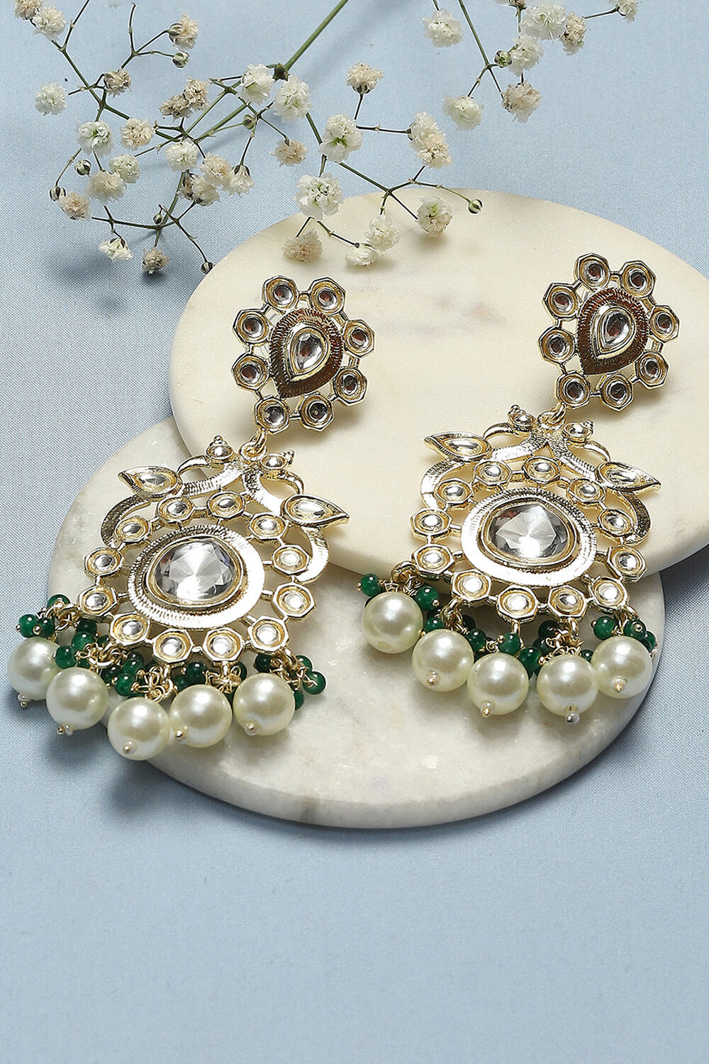 Gold Brass Earrings image number 0