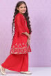 Sky Blue Art Silk Kalidar Printed Kurta Set image number 5