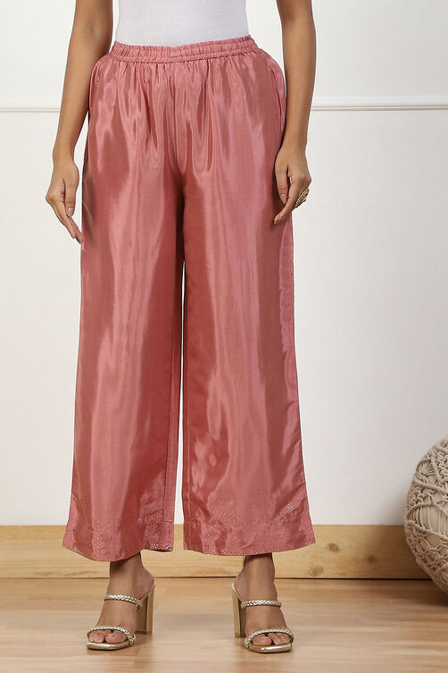 Mint Green Shantoon Straight Palazzo image number 4