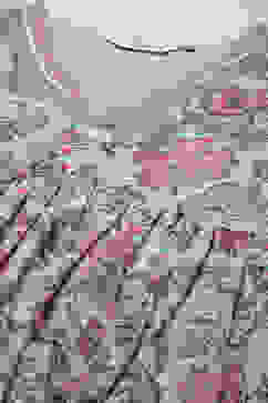 Dull Sea Blue Cotton Gathered Kurta Churidar Suit Set image number 5