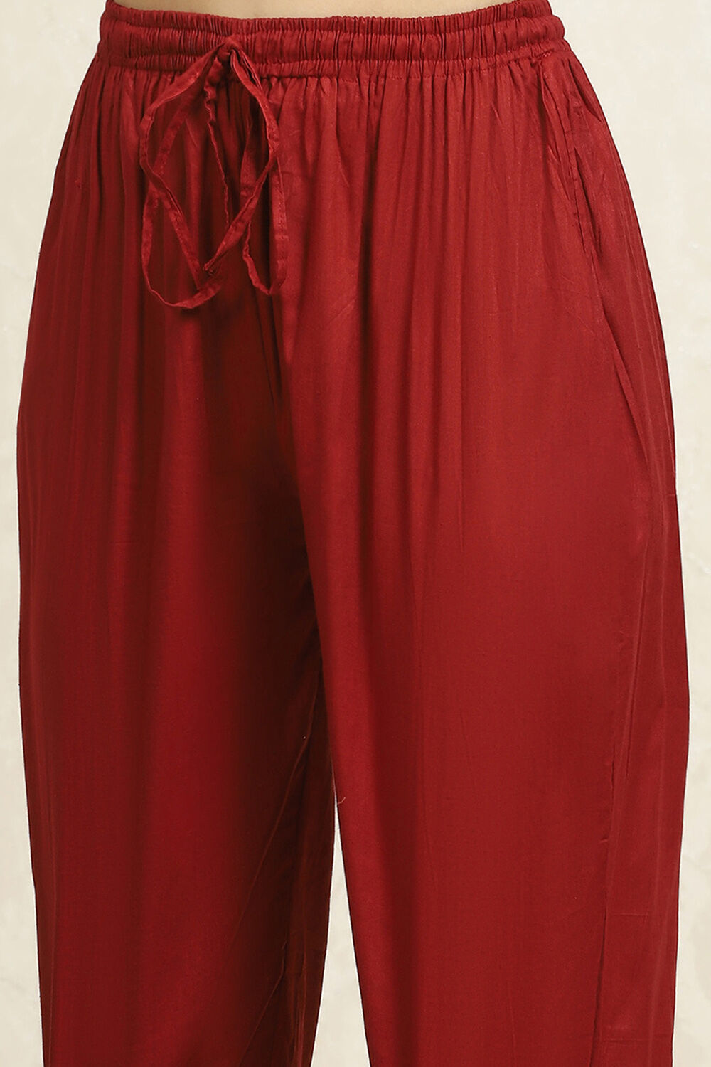 Yellow Cotton Handloom Unstitched Suit Set image number 3