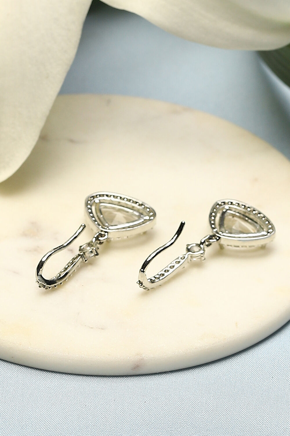 White Brass Earrings image number 2