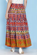Black Cotton Long Skirt image number 6