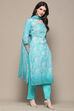Mustard Cotton Blend Digital Print Unstitched Suit Set image number 7