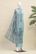 Fawn Linen Unstitched Suit Set image number 4