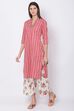 Blue Relaxed Kurta Palazzo Suit Set image number 3