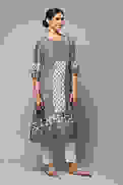 Green Viscose A-Line Printed Kurta image number 3