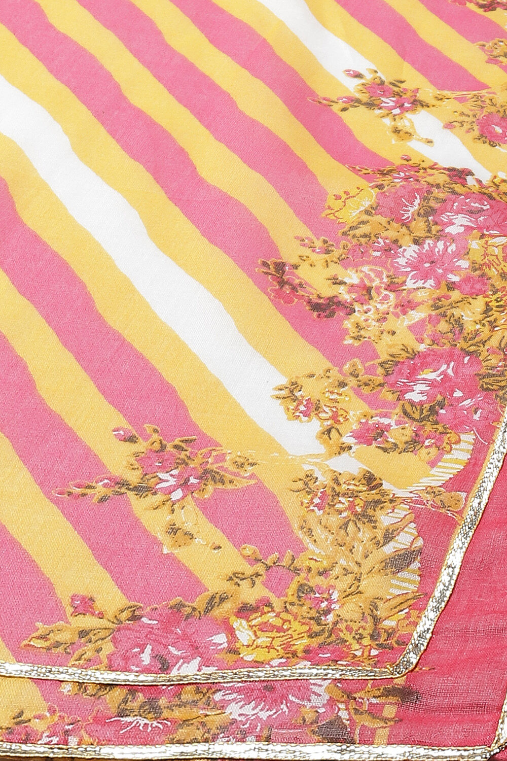 Yellow Cotton Straight Kurta Salwar Suit Set image number 3