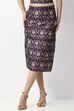 Purple Polyester Yarndyed Skirt image number 0