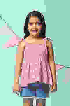 Off White Cotton Short Top image number 0