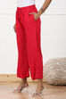 Navy Rayon Palazzo Pants image number 2