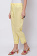 White Cotton Solid Pant image number 2