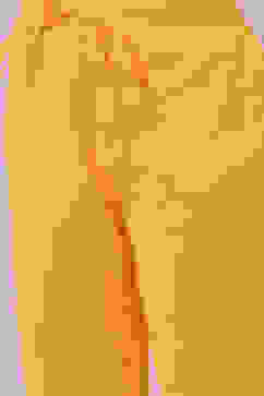 Yellow Cotton Flared Kurta Pant Suit Set image number 5