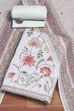 Peach Linen Unstitched Suit Set image number 0