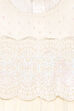 Off White Polyester Gathered Solid Dress image number 1