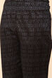 Black Cotton Double Layered Suit Set With Reversible Dupatta image number 4