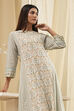 Blue Pure Cotton A-Line Kurta Set  image number 1