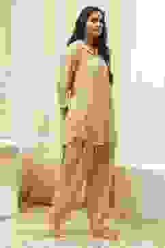 Powder Blue Rayon Printed 2 Piece Sleepwear Set image number 7