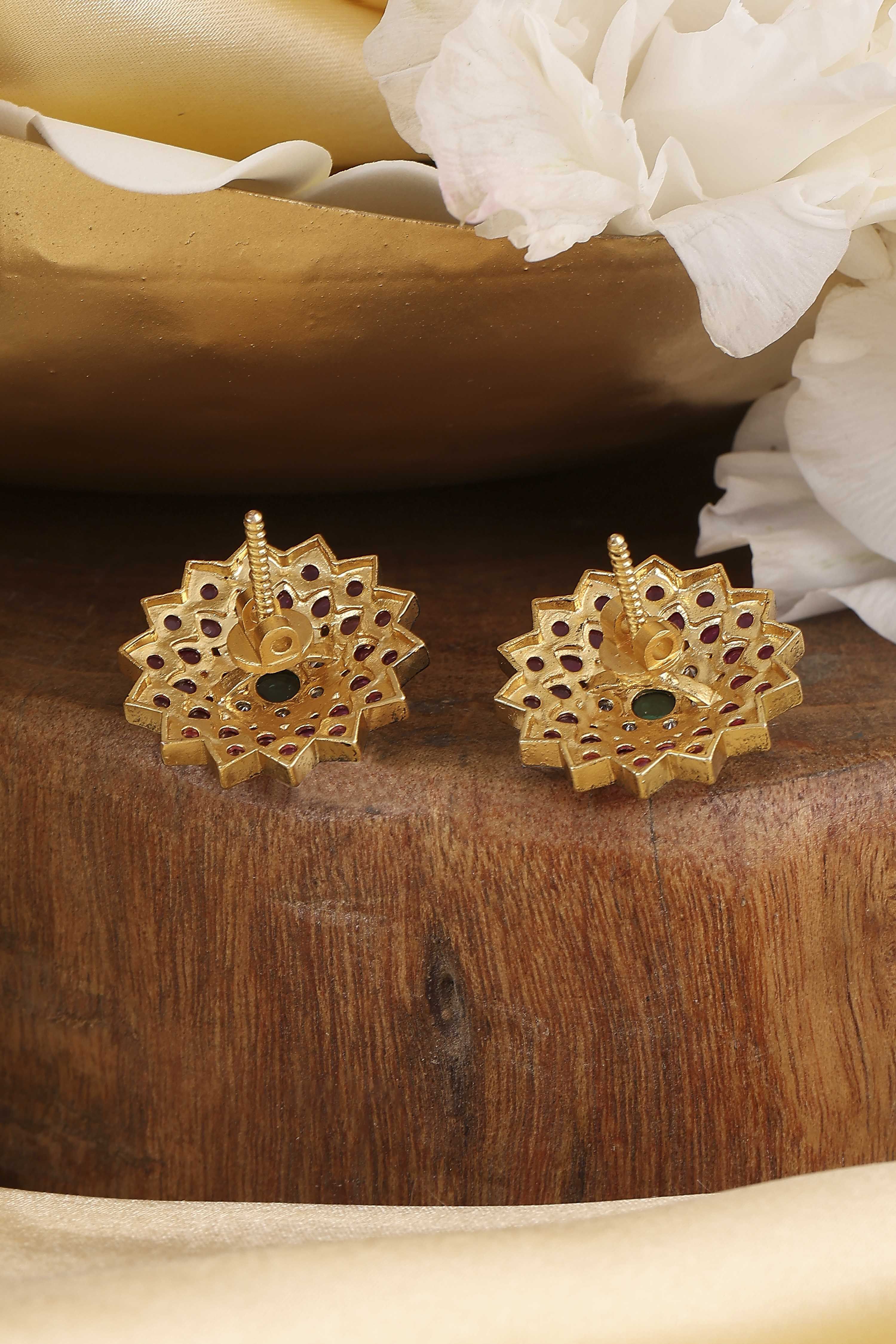 Multicolor Brass Studs image number 2