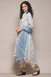 Off White Polyester A-Line Suit Set image number 4