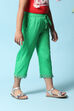 Pink Cotton Blend Capris image number 3