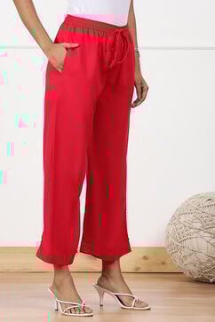 Fuschia Rayon Palazzo image number 3