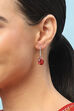 Red Brass earrings image number 1