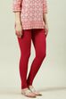 Black Viscose Lycra Solid Leggings image number 3