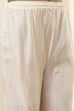 Off White Art Silk Straight Suit Set image number 2