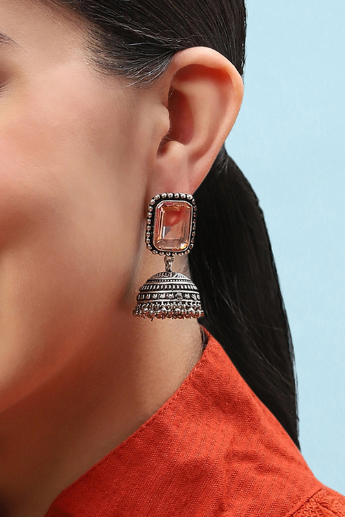 Champagne Brass Earrings image number 3