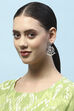 Multi-coloured Oxidised Navratan Danglers image number 1